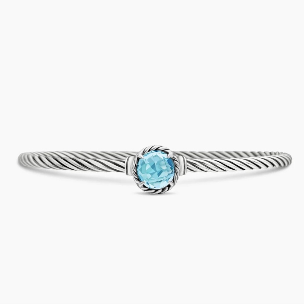 David Yurman Petite Chatelaine Blue Topaz Bracelet